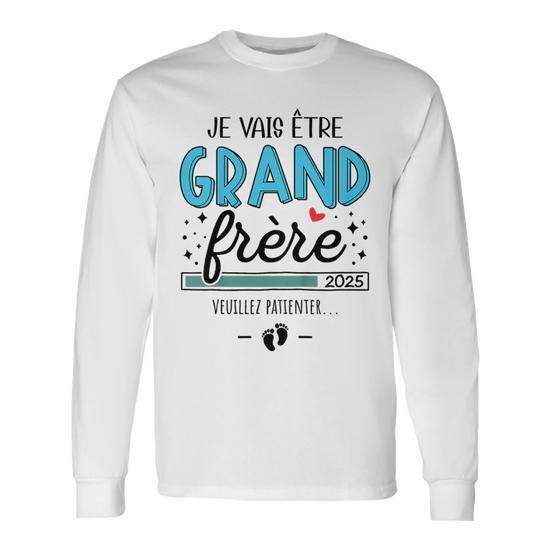 T-Shirt "Futur Grand Frère 2025" Ou "Je Vais Être Grand Frère 2025" - Cadeau Annonce Fratrie - Coupe Classique - 4