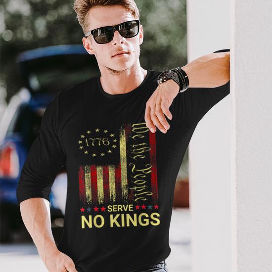 thumbnail image 2 of No Kings In America Since 1776 No Kings In America - America - T-Shirt... 2 of 12