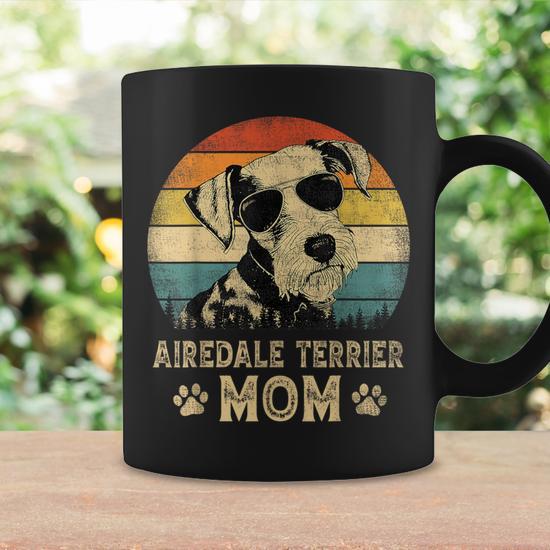 Vintage Airedale Terrier Mom Dog Lovers Mother'S Day Coffee Mug - Monsterry