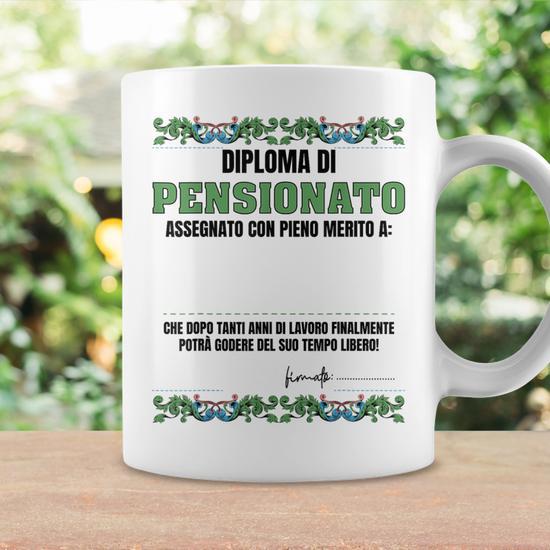 RAHMENLOS Tazza Da Colazione 'Bin Im Pensionato' – Regalo Per Pensionati In Confezione Regalo