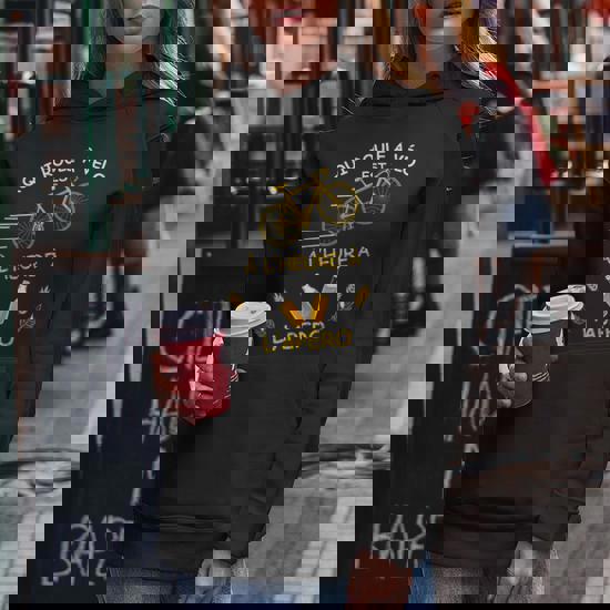 Sweat à Capuche Vélo Apéro - Humour Cycliste "Qui Roule à Vélo Est à L'heure à L'apéro" - Cadeau Pour Papa, Ami