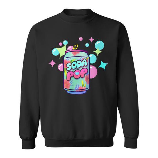 Sweat-shirt Abby Soda Pop - Design Kawaii Asiatique, Coupe Classique, 241 G - Pour Enfants, Ados, Style Mignon Décalé