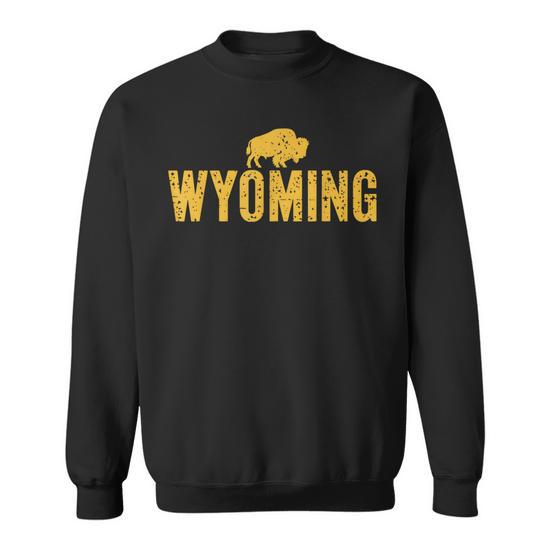 Road Trip Dans Le Parc National De Yellowstone Souvenir Du Bison Américain Sweater e