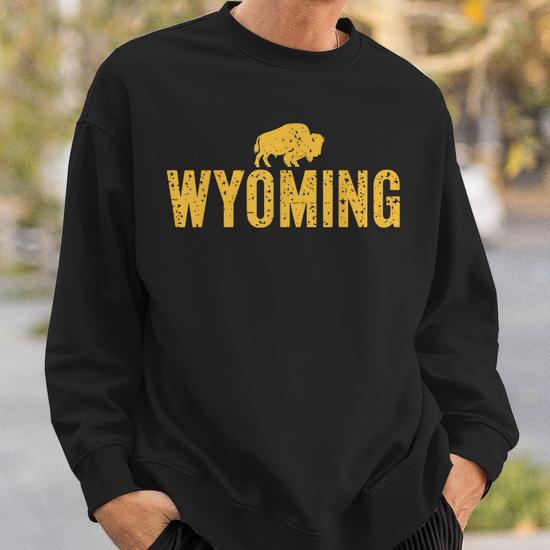 Sweatshirt Homme/Femme Parc National Yellowstone - Bison - Coupe Classique, 241 G - 2