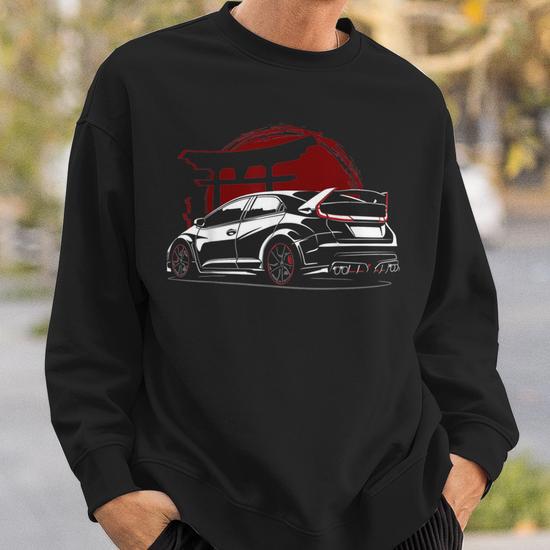 Sweat à Capuche Civic Type R EK 2015 - Design Rétro Voiture Japonaise, Pour Hommes Et Femmes, Cadeau Passionnés Auto