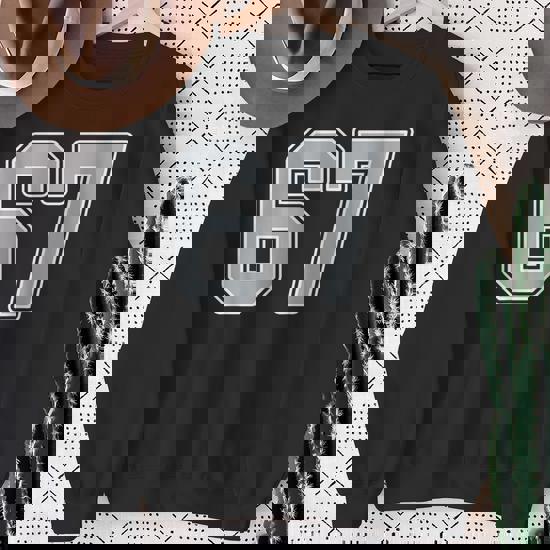 Silver Black White Number 67 Jersey Player Uniform 67