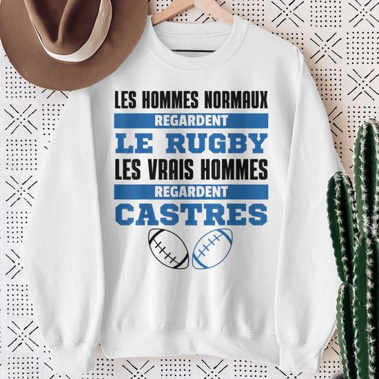 Sweat à Capuche Castres A Jamais Supporter Rugby - Cadeau Humour Occitanie
