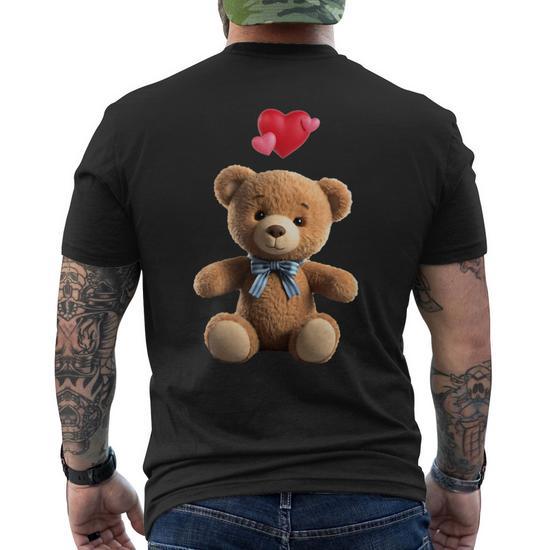 Avec Ours En Peluche T-shirt imprimé au dos