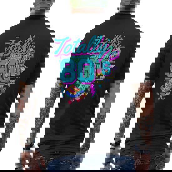 Rétro Années 1980 Coloré Totally 80'S 80 Rave Fête À Thème Débardeur E