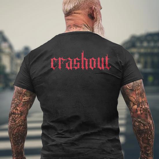 Crashout Gothic Lettering Bold Streetwear For The Rebel Men's T