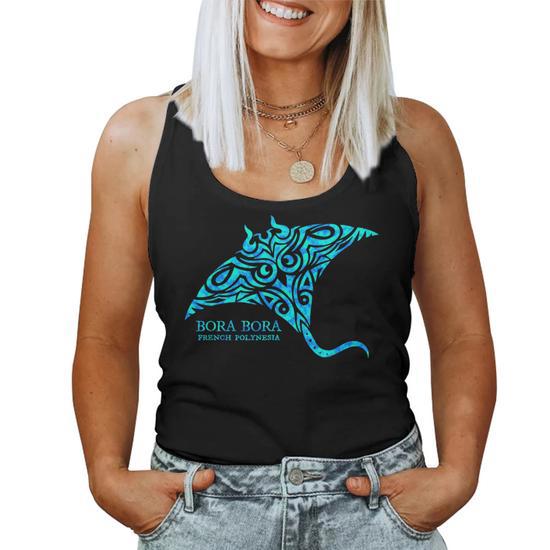 Sweat à Capuche Manta Ray Bora Bora – Style Vintage, Unisexe, Motif Raie Manta Coloré, 241 G