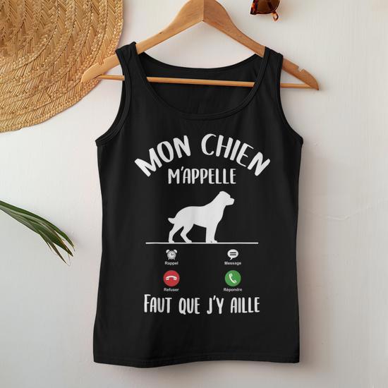 Sweat à Capuche Humour Chien - Mes Chiens M'Appellent Faut Que J'y Aille Pour Femme Et Fille