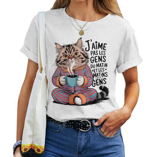 T-shirt pour chat gris en coton à personnaliser - Débardeur chat