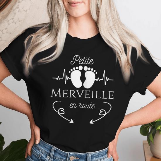 Spreadshirt T-Shirt Femme Grossesse J'Attends Un Bébé - Annonce Drôle De Grossesse