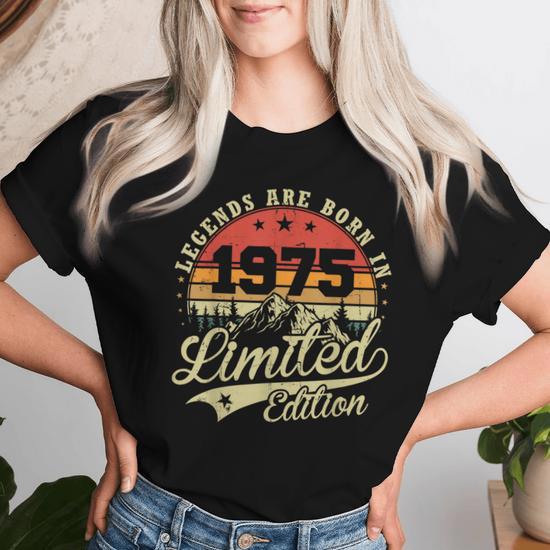 T-Shirt Anniversaire 50 Ans Homme 1975 – Cadeau Fun Et Vintage Pour Les 50 Printemps !