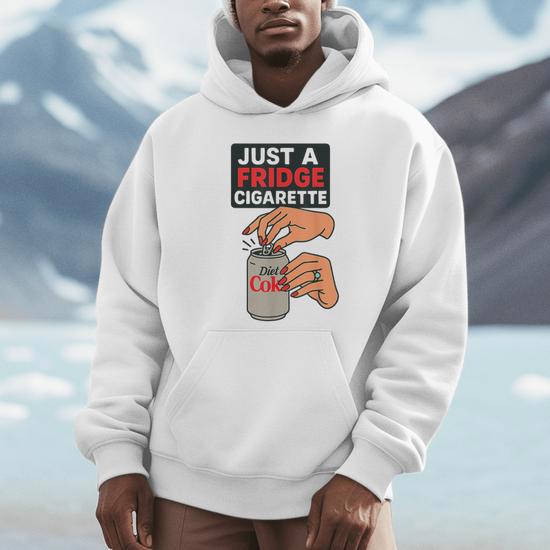 cigarette hoodie Racing in Vintage White in Special Edition Cigarette I. Cover Unisex Pullover Hoodie