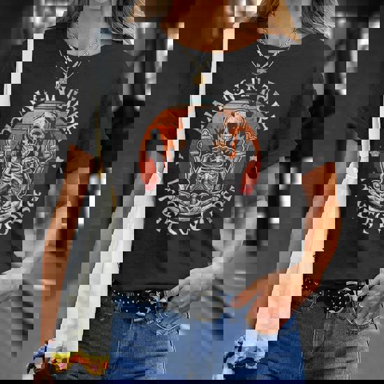 T-shirt Sarcastique 'Hang In There It Gets Worse' - Flammes Et Squelettes - Taille S à 5XL