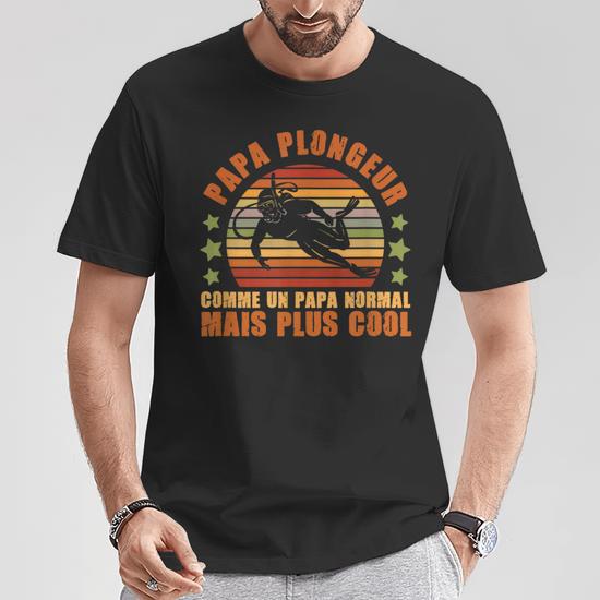 T-shirt Humour Plongée Fête Des Pères - Gildan Light Cotton, Taille Adulte, Neuf Sans étiquettes, Fabrication UK
