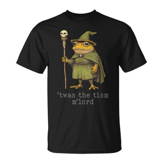 Twas The 'Tism M'lord Wizard Frog Witch T-Shirt - Thegiftio