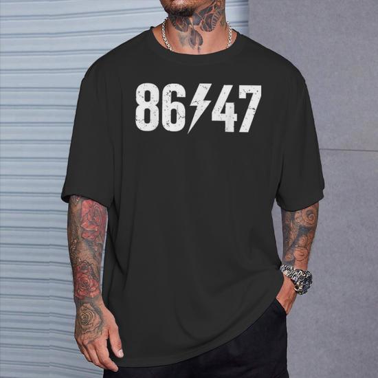 Sarcastic 8647 Vintage 80S Style 86 47 Rock Music 8647 T-Shirt