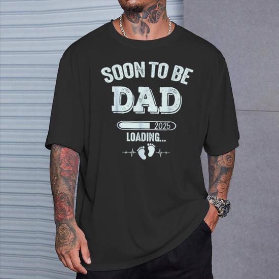 Soon To Be Daddy 2025 First Time Dad Father's Day T-Shirt - Monsterry