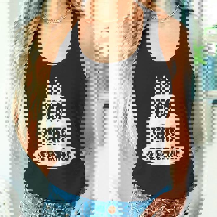 100年のお祝い イベント、記念日、誕生日。 タンクトップ