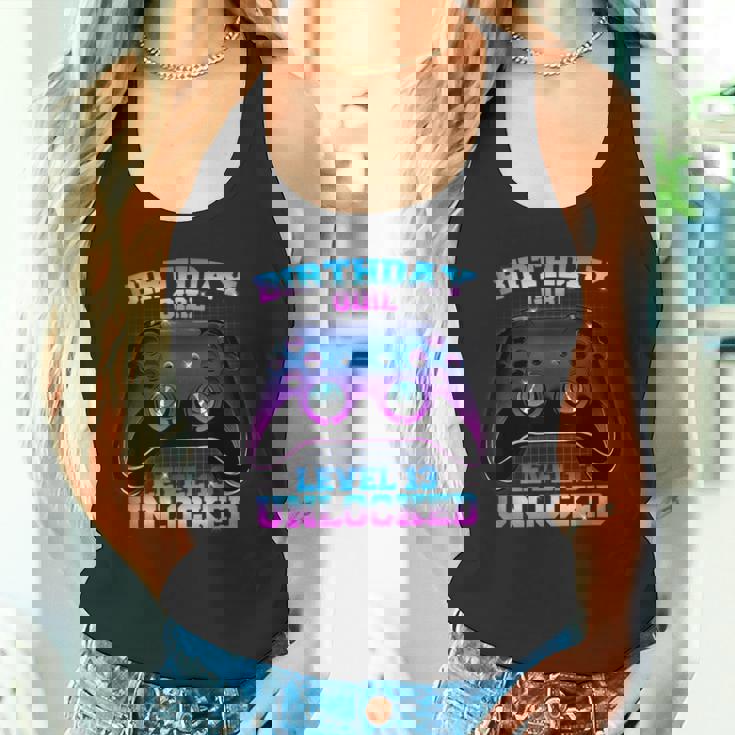 13 Años De Edad Impresionanteideo Gamer Chica 13 Cumpleaños Chica Camiseta sin mangas