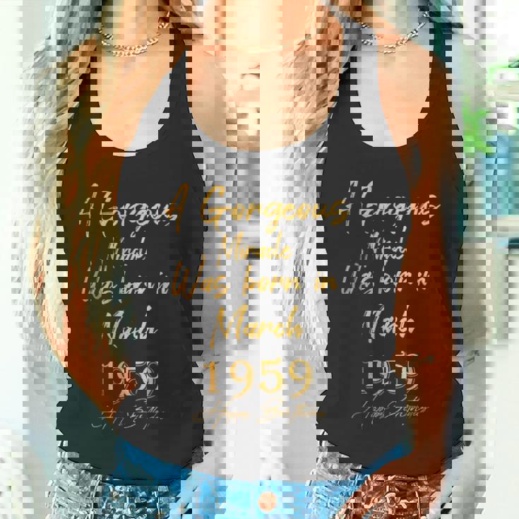 1959年3月に誕生したゴージャスな奇跡 ハッピーバースデー タンクトップ