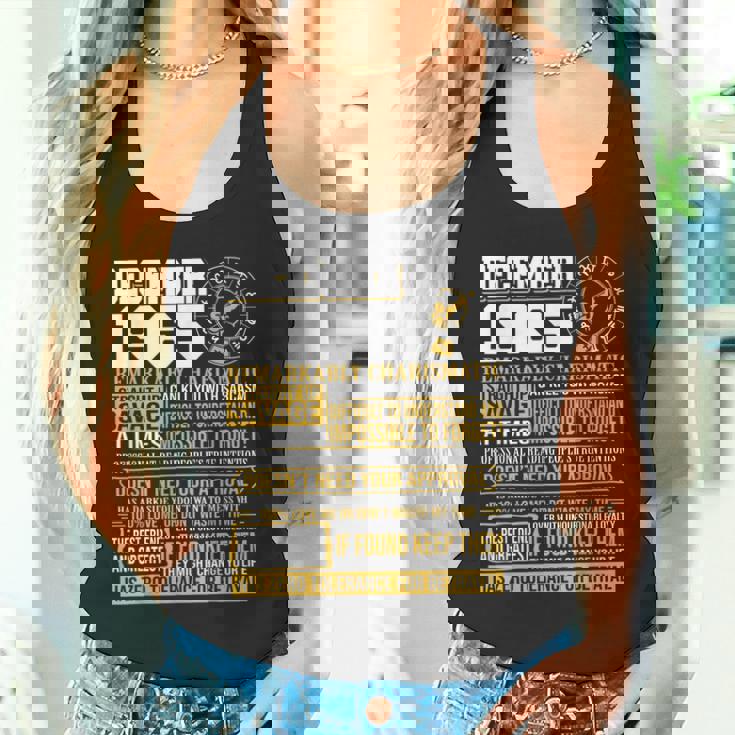 1965年 12月座 誕生日ギフト Born 12月agitarius タンクトップ