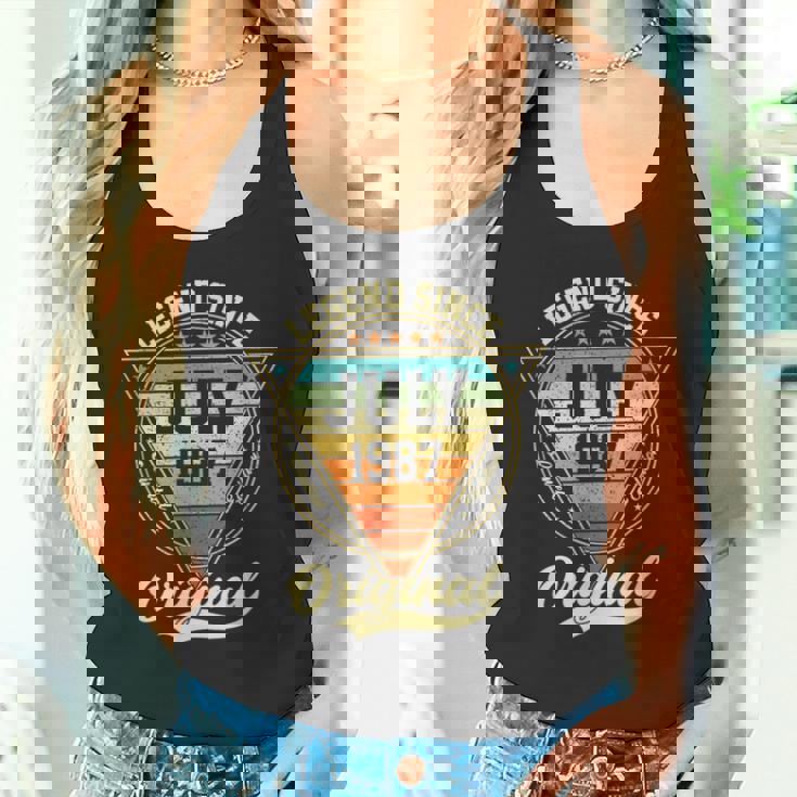 1987年7月からのヴィンテージ38歳の誕生日レジェンド タンクトップ