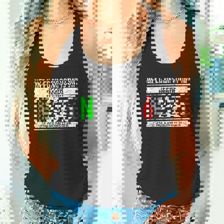 1N23456モーターサイクルギアシフトモーターサイクリスト タンクトップ