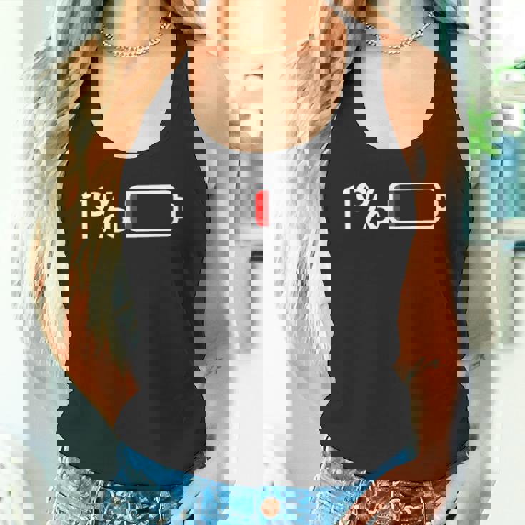 1バッテリー – 1バッテリー I 面白い 低エネルギーパーセント タンクトップ