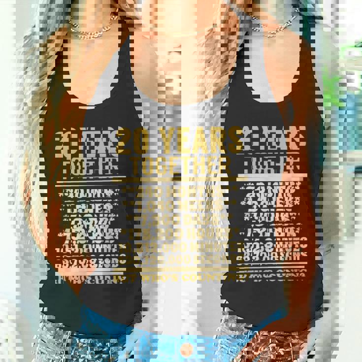 20周年記念tシャツ 20周年 結婚祝い カップル タンクトップ