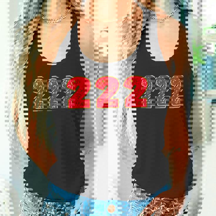 222 エンジェルナンバー Right Place Right Time タンクトップ