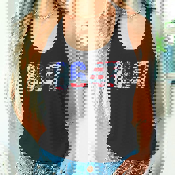 86 47 反トランプ大統領人権 8647 タンクトップ