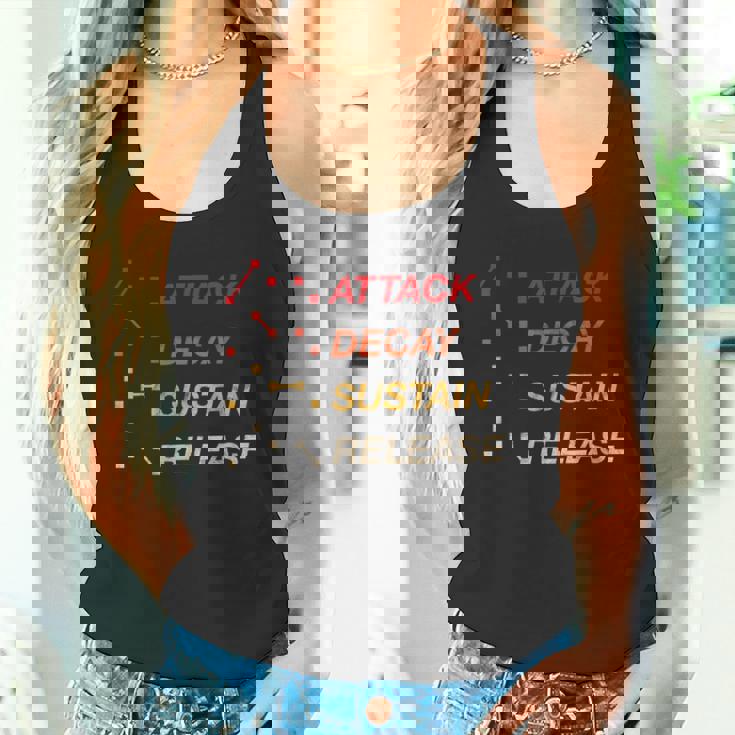 Adsr Producerynth ヴィンテージアナログギアスタジオエンベロープ酸 タンクトップ