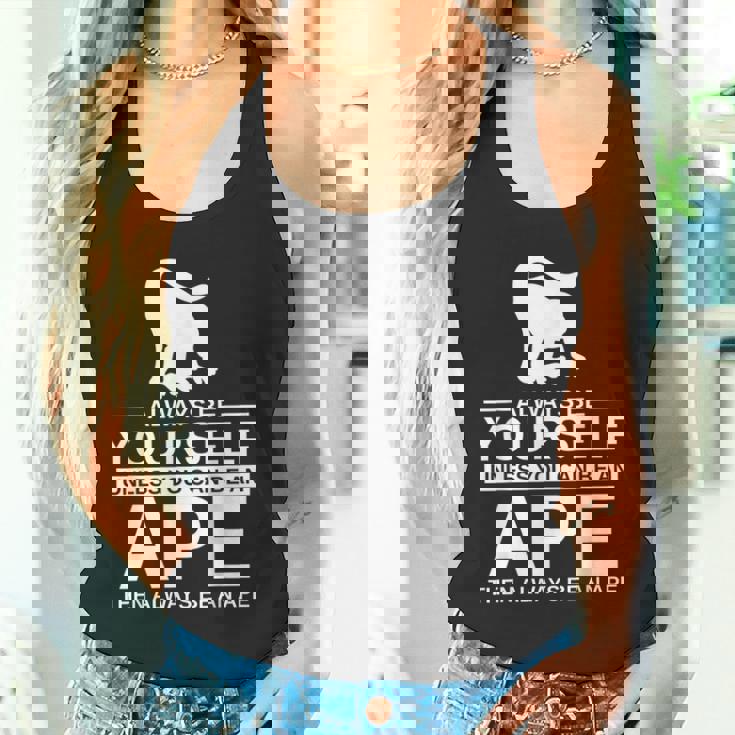 Always Be Yourself Ape メンズ レディース 猿 ゴリラ タンクトップ