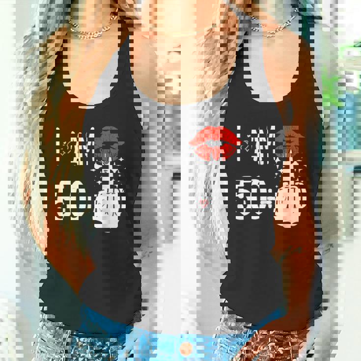 I Am 50 Plus 1 中指 51歳の誕生日 面白い タンクトップ