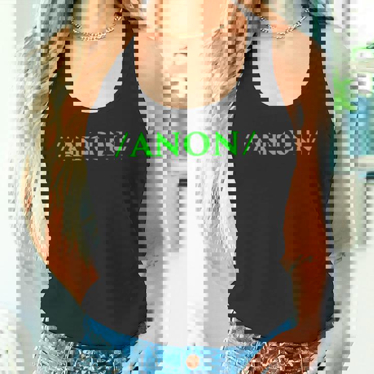 Anon Anonymous Onymous Online Lurk プロフィール ソーシャルメディア タンクトップ