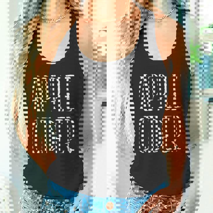 Apple Cider デザイン メンズ レディース 面白い アップルサイダー タンクトップ