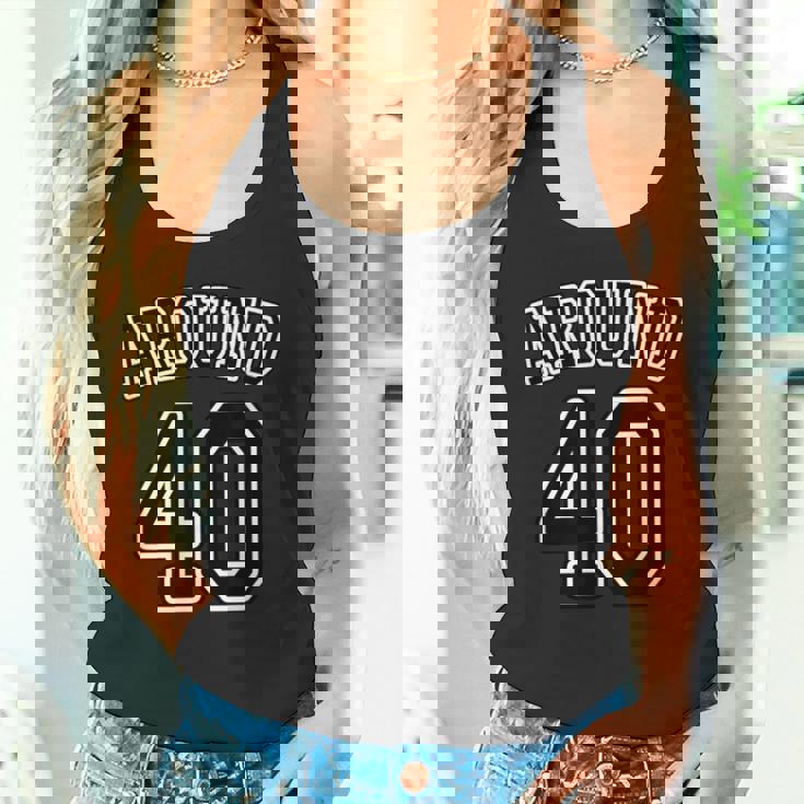 Around 40 アラフォー（四十歳 40才）【ユニフォーム風】（お誕生日）祝 40代 サプライズ 面白 タンクトップ