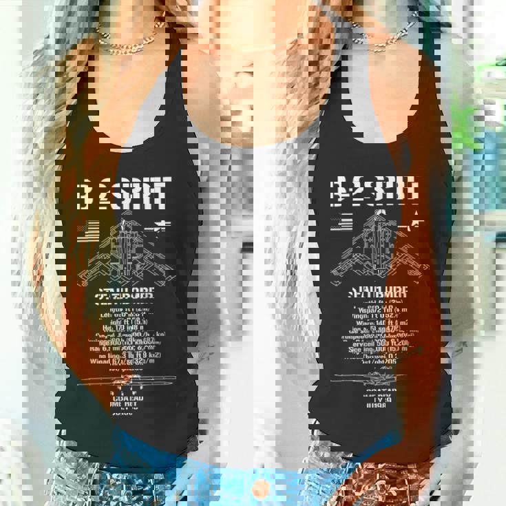 B-2Pirittealth Bomberpecs ミリタリーエアクラフトb2 タンクトップ