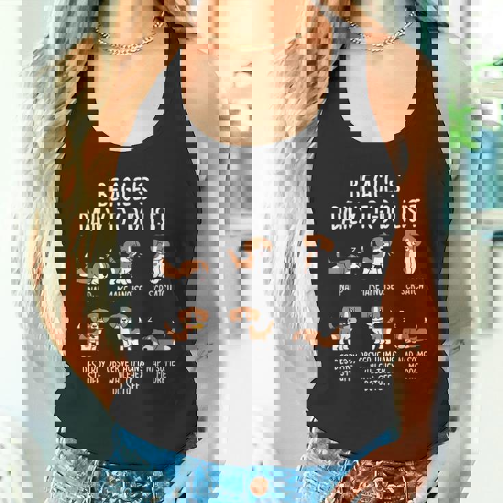 Beagle Daily To Doリストドッグ タンクトップ