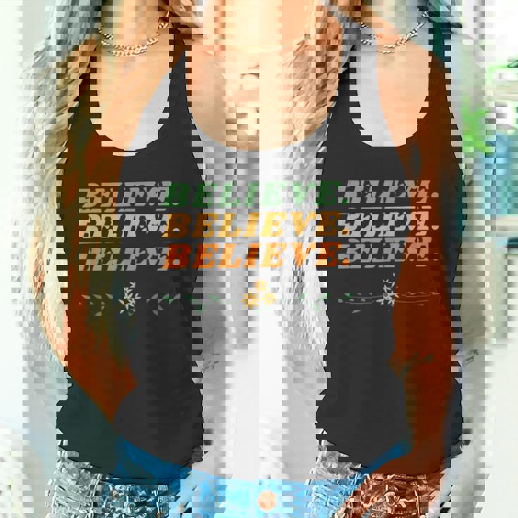 Believe Inspirational Motivational Message Of Hope タンクトップ Believe Inspirational Motivational Message Of Hope タンクトップ