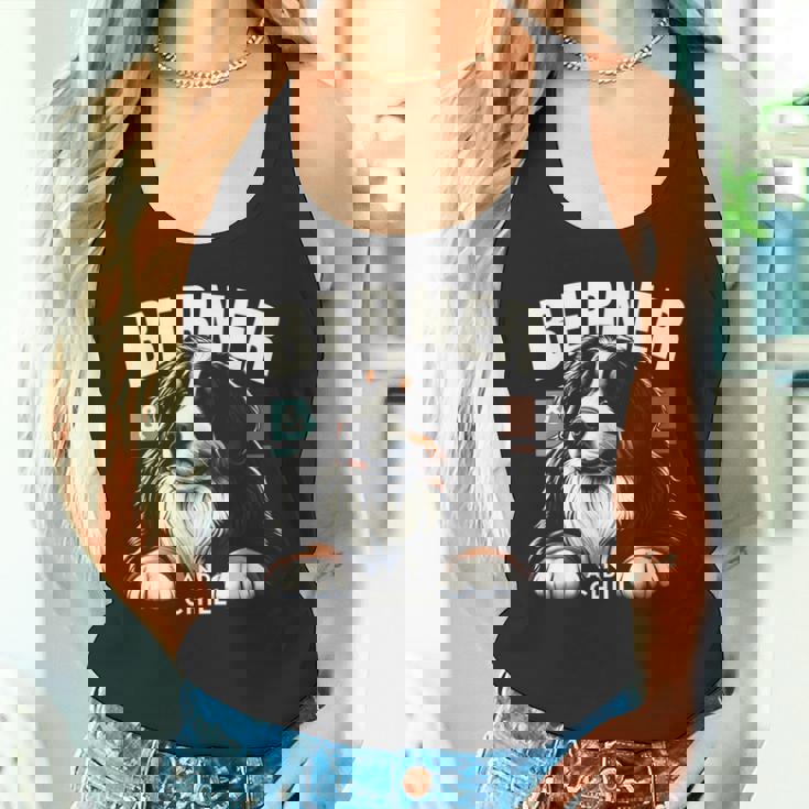 Berner And Chill バーニーズマウンテンドッグ 面白いグラフィックtシャツ タンクトップ