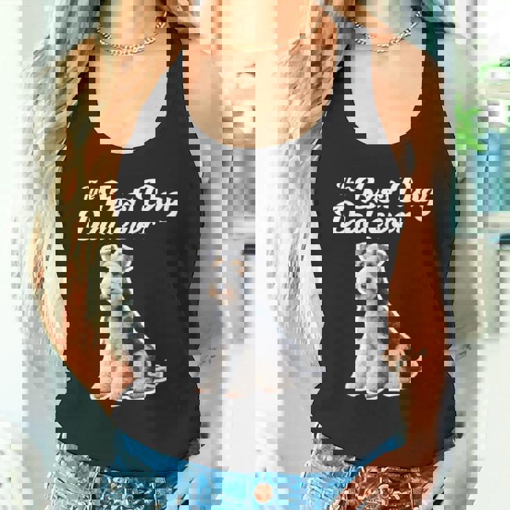 Best Dog Dad Ever ワイヤーフォックステリア タンクトップ