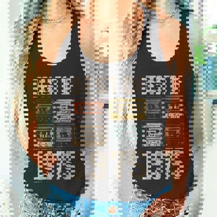 Best Of 1975 カセットテープ・レトロ 50歳の誕生日 タンクトップ