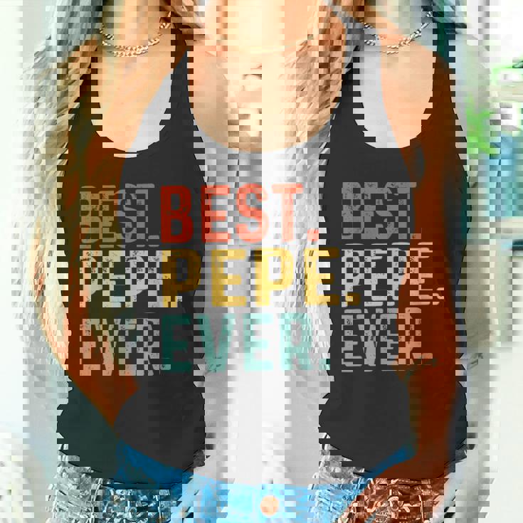 Best Pepe Ever レトロヴィンテージ ペペペへのユニークなギフト タンクトップ