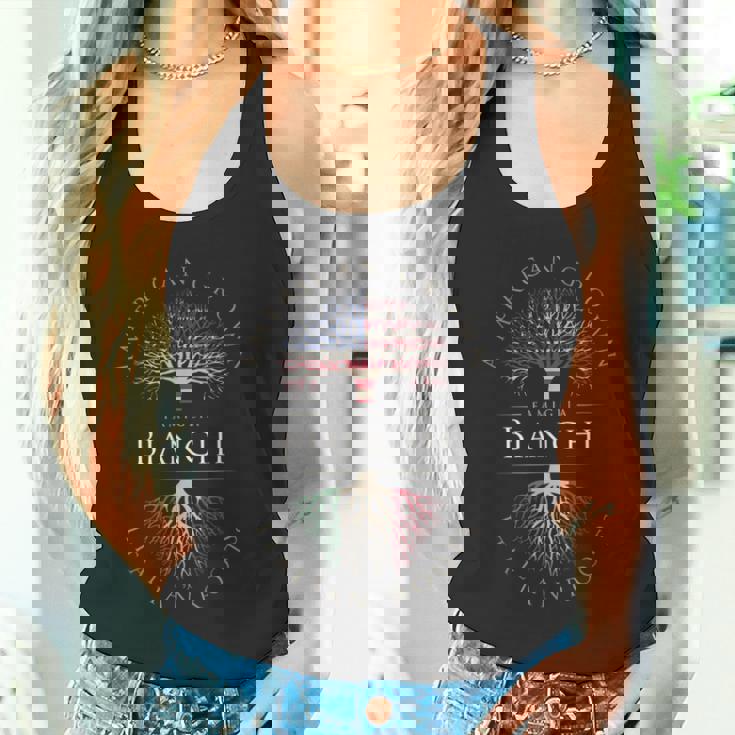 Bianchi ファミリーネーム アメリカ栽培 イタリア製 ルーツ イタリア 国旗 タンクトップ