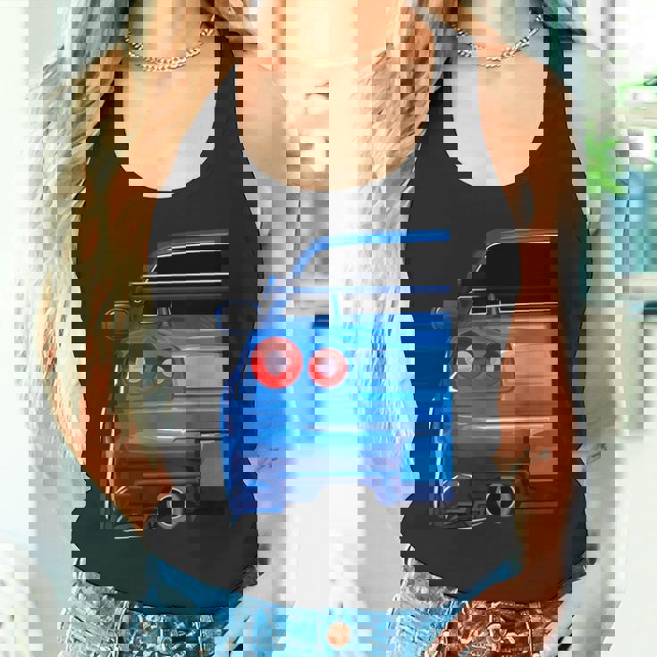 Blue Gt R 34 Jdm スカイラインスタンス カー ドリフトレーシング タンクトップ